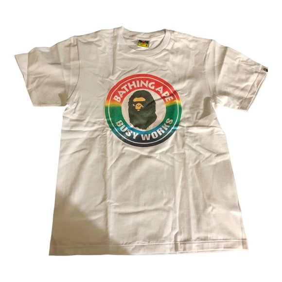 BAPE Busy Works Tee White - Picture 1 of 10